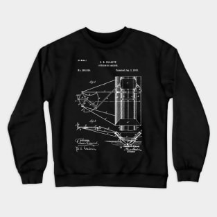 Outrigger oarlock patent / rowing / Boat Blueprint, Gift for Rowing Coach / Rowing Patent illustration Crewneck Sweatshirt